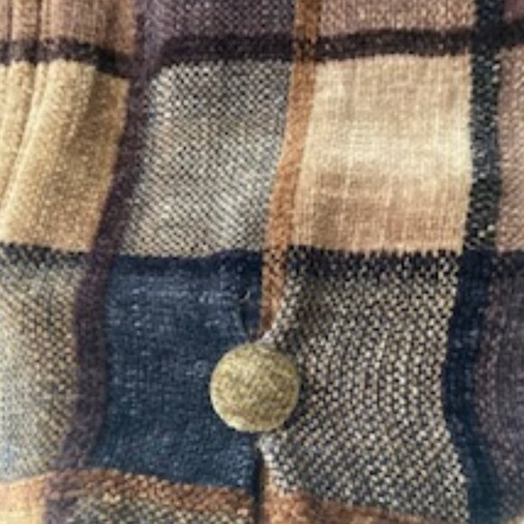 Women's Handwoven Rayon Chenille Vest & Matching Scarf, Size small - Picture 4 of 13